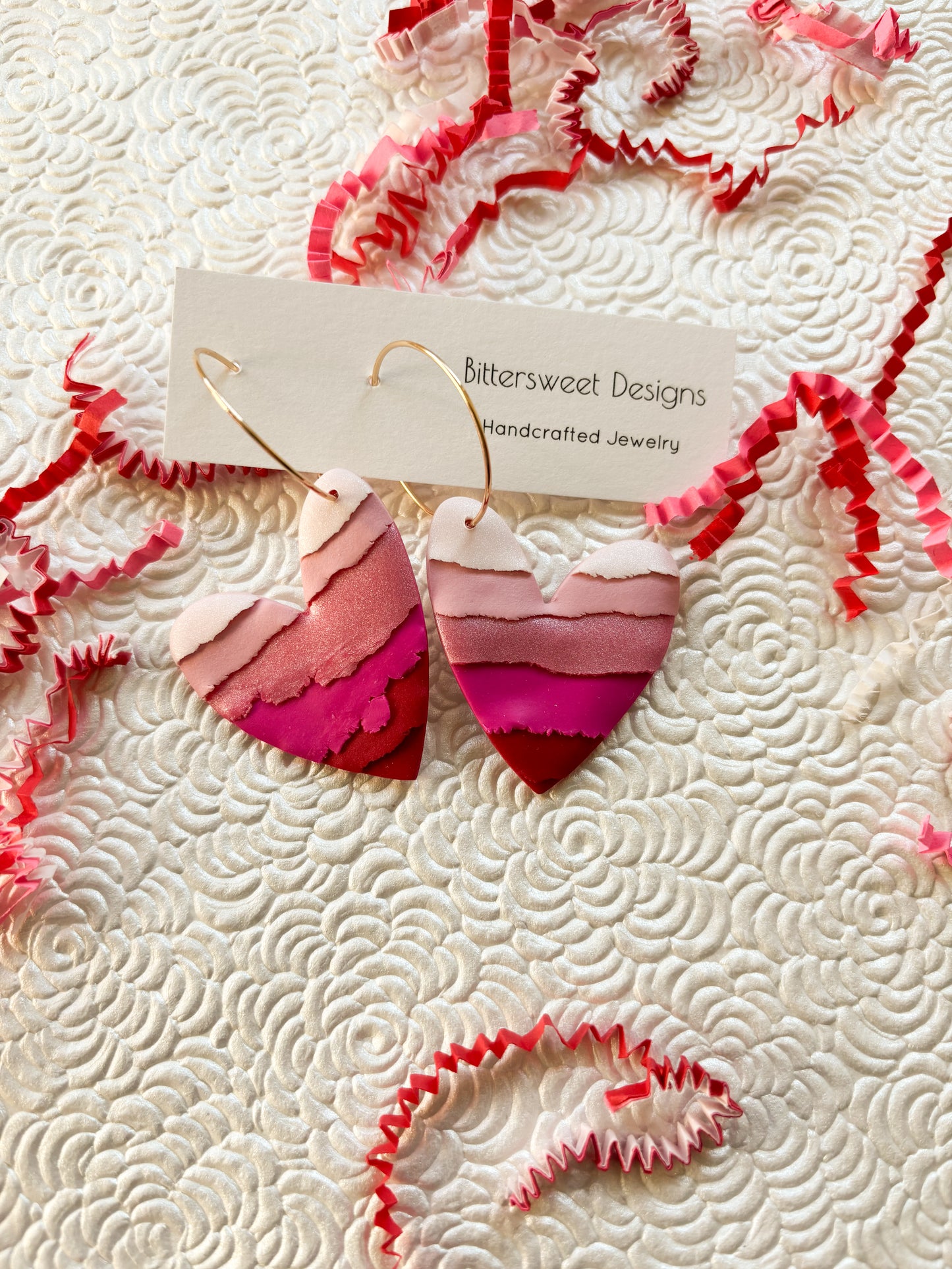 Valentine Torn Clay Heart