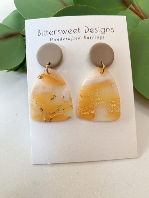 Neutral Translucent and Grey Dangle