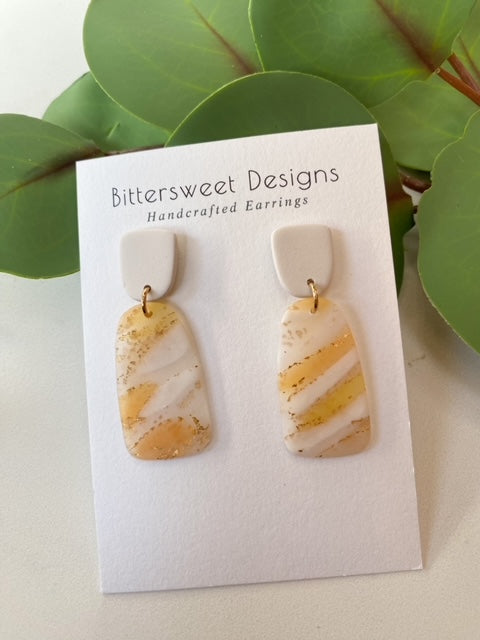 Neutral Gold and Ivory Dangle