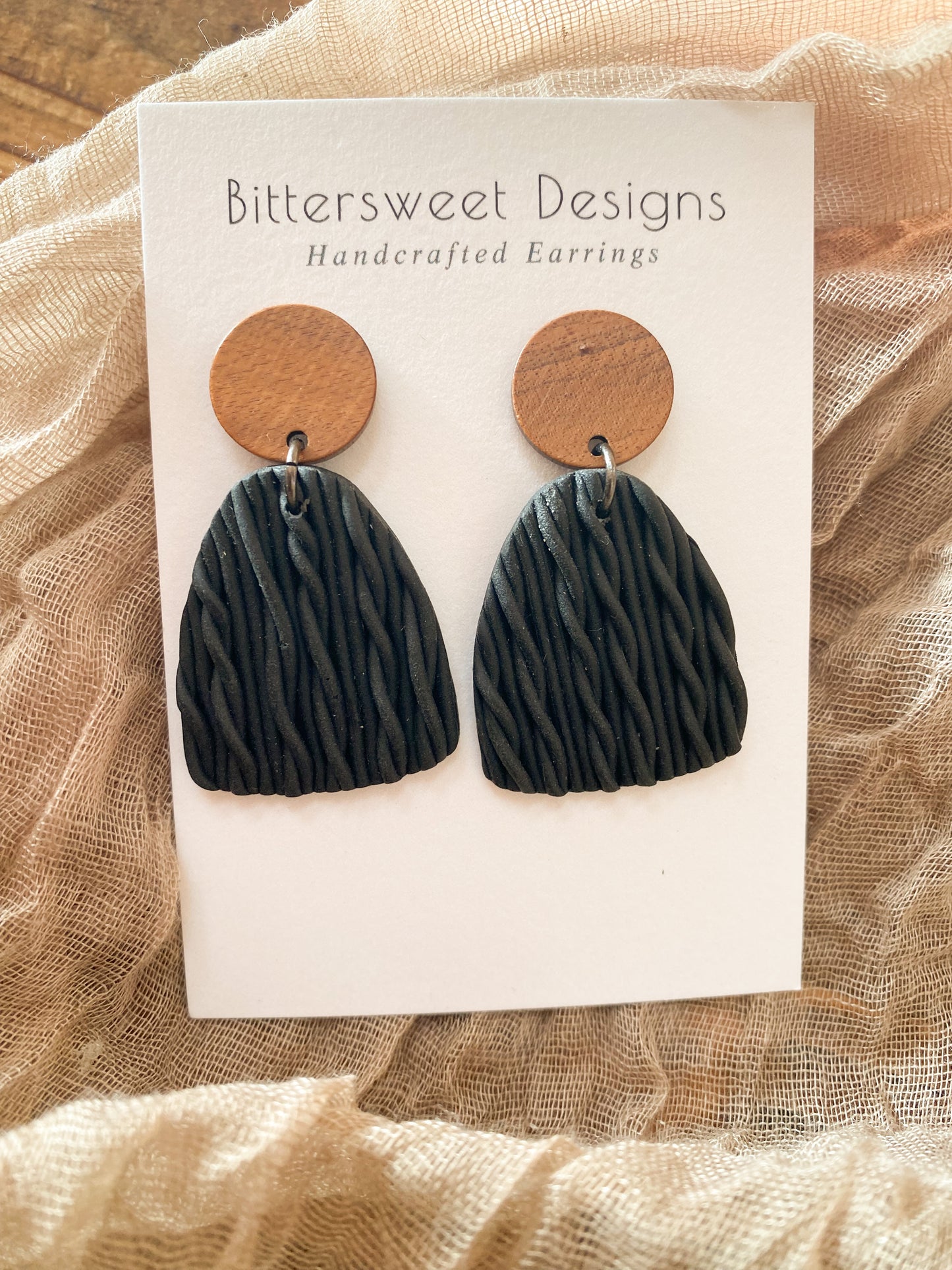 Black Braided Dangle